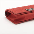 Chanel Boy 25 Caviar Skin Chain Shoulder Bag Red Gunmetal Fittings 18797144 #2434 by Bolt Boutique