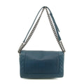 Chanel Boy Navy Lambskin Matelasse Reverso Shoulder Bag #3766 by Bolt Boutique