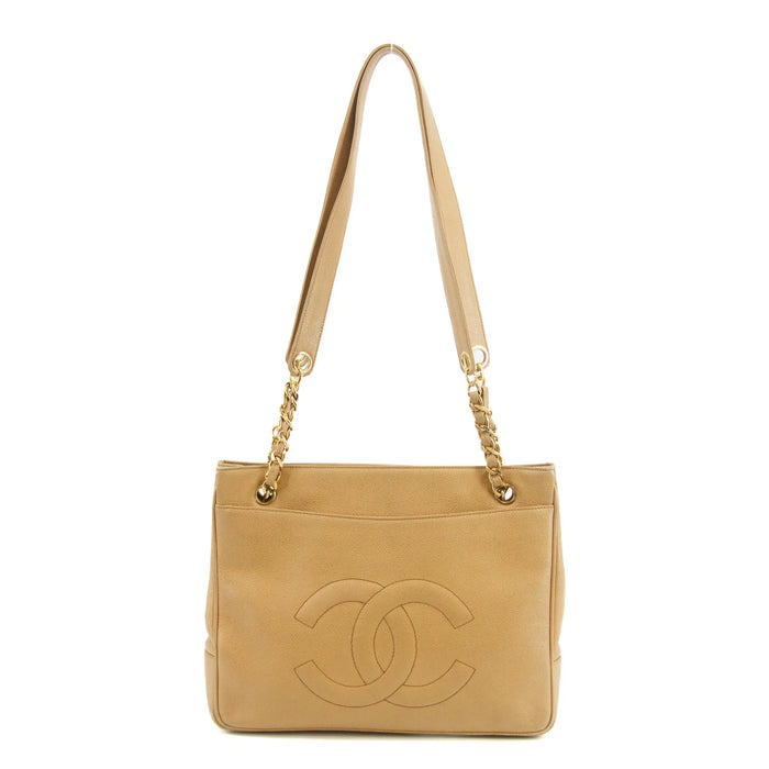 Chanel Brown Caviar Skin CC Shoulder Bag Gold Hardware #2668 by Bolt Boutique