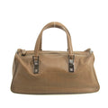 Chanel Brown Chocolate Bar Brown Lambskin Boston Bag #3985 by Bolt Boutique