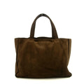 Chanel Brown Suede Handle Logo Tote Bag 4 Series #4752 by Bolt Boutique