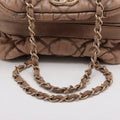 Chanel Bubble Quilt Lambskin Chain Shoulder Bag Beige Gold Metal Fittings 12 Series #2600 by Bolt Boutique