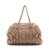 Chanel Bubble Quilt Lambskin Chain Shoulder Bag Beige Gold Metal Fittings 12 Series #2600