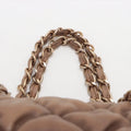Chanel Bubble Quilt Lambskin Chain Shoulder Bag Beige Gold Metal Fittings 12 Series #2600 by Bolt Boutique