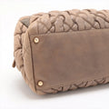 Chanel Bubble Quilt Lambskin Chain Shoulder Bag Beige Gold Metal Fittings 12 Series #2600 by Bolt Boutique