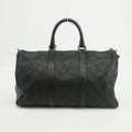 Chanel Calfskin Stitched CC Bicolor 2way Boston Bag Black #2618 by Bolt Boutique