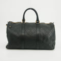 Chanel Calfskin Stitched CC Bicolor 2way Boston Bag Black #2618 by Bolt Boutique