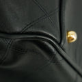 Chanel Calfskin Stitched CC Bicolor 2way Boston Bag Black #2618 by Bolt Boutique