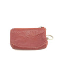 Chanel Camellia Lambskin Red Zip Pouch #3711 by Bolt Boutique