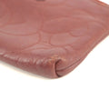 Chanel Camellia Lambskin Red Zip Pouch #3711 by Bolt Boutique