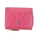 Chanel Caviar Calfshin Leather Pink Trifold Wallet #5342 by Bolt Boutique