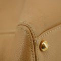 Chanel Caviar Skin Beige 2Way Executive Tunlock Shoulder Bag #3442 by Bolt Boutique