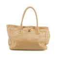 Chanel Caviar Skin Beige 2Way Executive Tunlock Shoulder Bag #3442 by Bolt Boutique