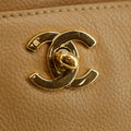 Chanel Caviar Skin Beige 2Way Executive Tunlock Shoulder Bag #3442 by Bolt Boutique