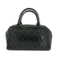 Chanel Caviar Skin Logo Matlasse Mini Bowling Bag 6 Series #2687 by Bolt Boutique