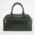 Chanel Caviar Skin Mini Boston Black Handbag 6 Series #2624 by Bolt Boutique
