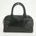 Chanel Caviar Skin Mini Boston Black Handbag 6 Series #2624 by Bolt Boutique