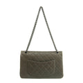 Chanel Caviar Skin Quilted 2.55 Grey Double Flap Shoulder Bag #3983 by Bolt Boutique