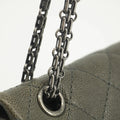 Chanel Caviar Skin Quilted 2.55 Grey Double Flap Shoulder Bag #3983 by Bolt Boutique