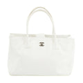 Chanel Caviar Skin White Executive 2-Way Tote Bag -#2698 by Bolt Boutique