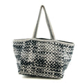Chanel CC Black and White Terry Cloth Beach Shoulder Bag #5022 by Bolt Boutique