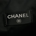 Chanel CC Black and White Terry Cloth Beach Shoulder Bag #5022 by Bolt Boutique