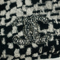 Chanel CC Black and White Terry Cloth Beach Shoulder Bag #5022 by Bolt Boutique