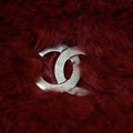 Chanel CC Burgundy Lapin Rabbit Fur Chain Tote Bag 6 Series #2621 by Bolt Boutique