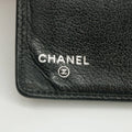 Chanel CC Camelia Flower Black Leather Long Fold Wallet #3014 by Bolt Boutique
