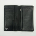 Chanel CC Camelia Flower Black Leather Long Fold Wallet #3014 by Bolt Boutique