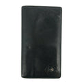 Chanel CC Camelia Flower Black Leather Long Fold Wallet #3014 by Bolt Boutique