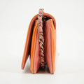 Chanel CC Coco Mark Patent Orange Multicolor Wallet On Chain 13 Series #2622 by Bolt Boutique