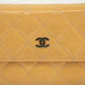 Chanel CC Cocomark Patent Orange Long Wallet #3694 by Bolt Boutique