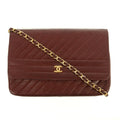 Chanel CC Lambskin Single Flap Burgundy Shoulder Bag #2709 by Bolt Boutique