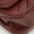 Chanel CC Lambskin Single Flap Burgundy Shoulder Bag #2709 by Bolt Boutique