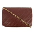 Chanel CC Lambskin Single Flap Burgundy Shoulder Bag #2709 by Bolt Boutique