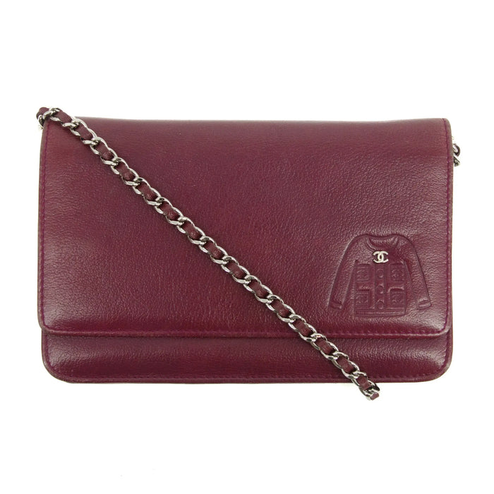 Chanel CC Magenta Leather Wallet on Chain #3015 by Bolt Boutique