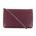 Chanel CC Magenta Leather Wallet on Chain #3015 by Bolt Boutique