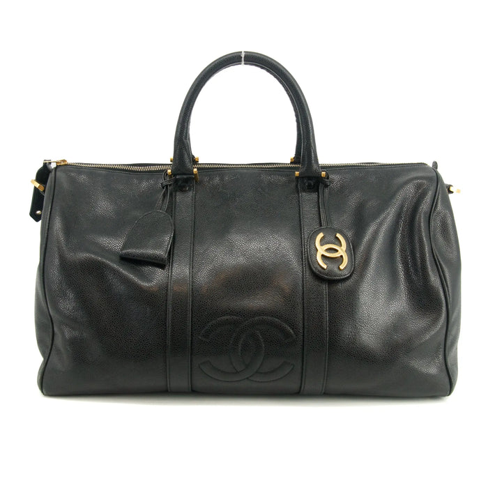 Chanel CC Mark Caviar Skin Boston Bag Series 2 #2673 by Bolt Boutique