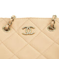 Chanel CC Quilted Mini Shopping Clutch Lambskin Pink Shoulder Bag #3979 by Bolt Boutique