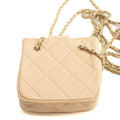 Chanel CC Quilted Mini Shopping Clutch Lambskin Pink Shoulder Bag #3979 by Bolt Boutique