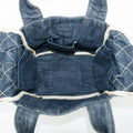 Chanel CC Stitch Denim Tote Bag Small Blue 10 Series #2688 by Bolt Boutique