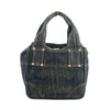 Chanel CC Stitch Denim Tote Bag Small Blue 10 Series #2688