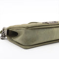 Chanel Celtic Boy 25 Flap Chesterfield Green Gunmetal Shoulder Bag #3745 by Bolt Boutique