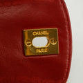 Chanel Chain Phone Case Red Patent Leather Shoulder Bag #3428 by Bolt Boutique