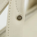 Chanel Chevron V Stitch Ivory Mini Boston Bag 10 Series #2711 by Bolt Boutique