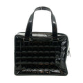 Chanel Chocolate Bar Black Patent Bowling Bag #2710 by Bolt Boutique