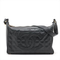 Chanel Chocolate Bar CC Lambskin Shoulder Bag Black Gold Metal Fittings 6 Series #2895 by Bolt Boutique
