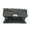 Chanel Chocolate Bar Flap Mademoiselle Black Shoulder Bag 6 Series #2705 by Bolt Boutique