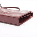Chanel Chocolate Bar Patent Square Quilt Shoulder Bag Bordeaux Silver Metal Fittings 5 Series #2517 by Bolt Boutique